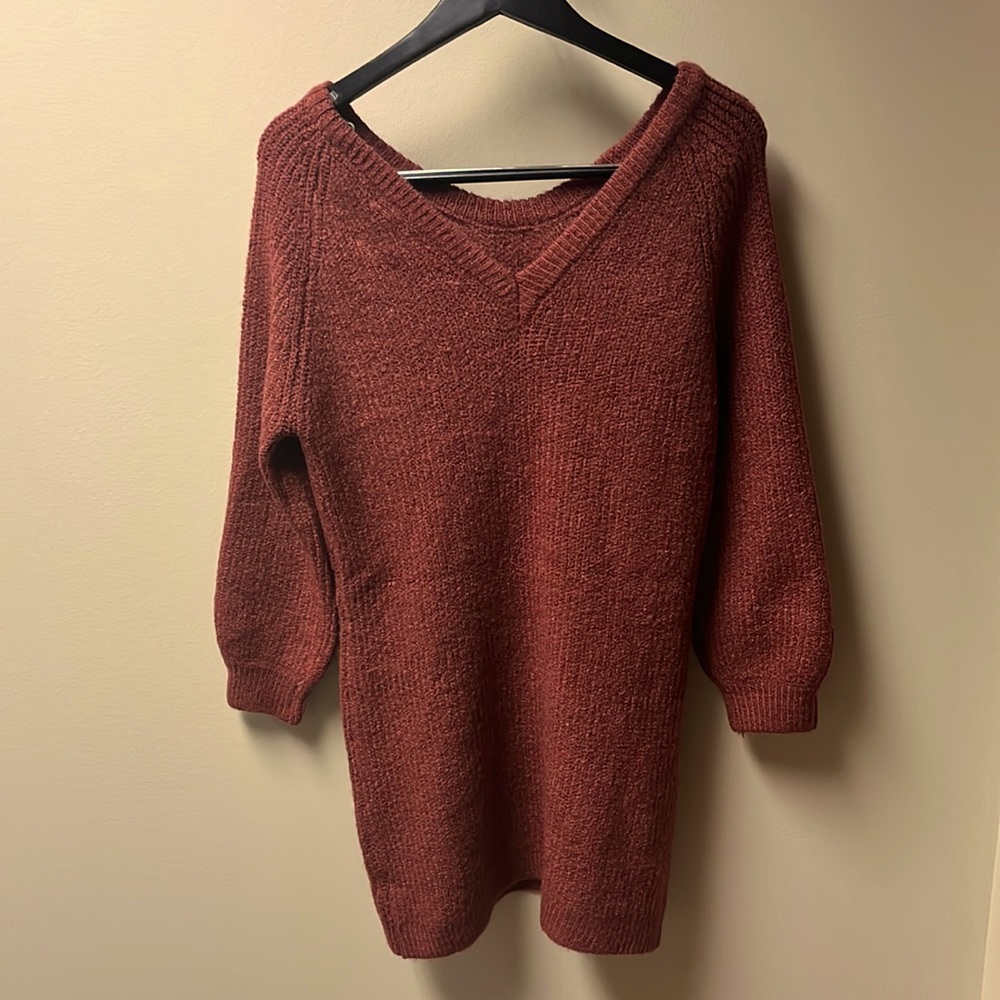 Oversized soft and cozy sweater dress/tunic!